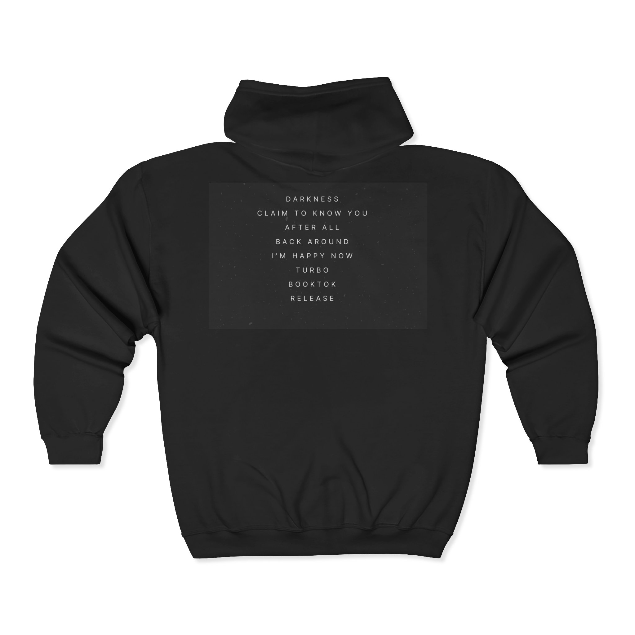 Darkness & Soul Photo Collage Zip Hoodie — Moody Indie Goth Graphic Sweatshirt - Imagen 2