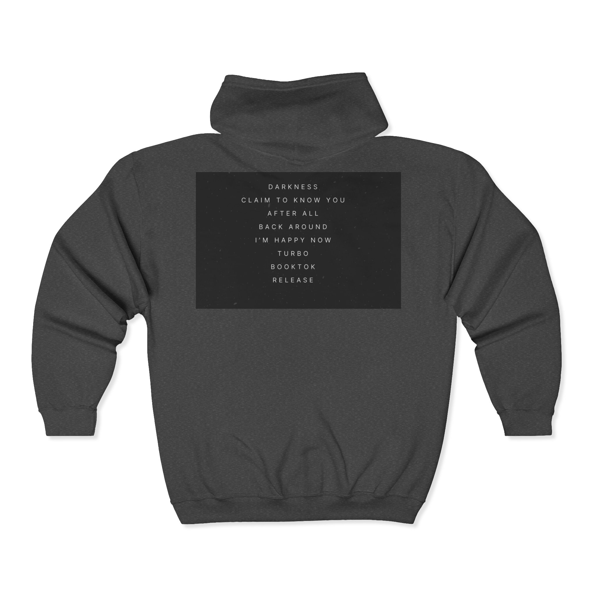 Darkness & Soul Photo Collage Zip Hoodie — Moody Indie Goth Graphic Sweatshirt - Imagen 10
