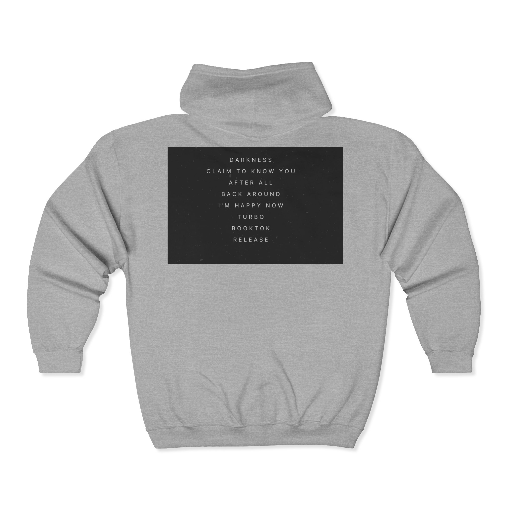 Darkness & Soul Photo Collage Zip Hoodie — Moody Indie Goth Graphic Sweatshirt - Imagen 6
